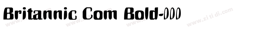 Britannic Com Bold字体转换